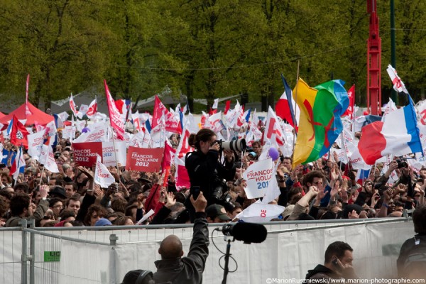 Grand Rassemblement de François Hollande - Esplanade du Château de Vincennes