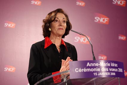 VOEUX DE LA PRESIDENTE DE LA SNCF ANNE MARIE IDRAC