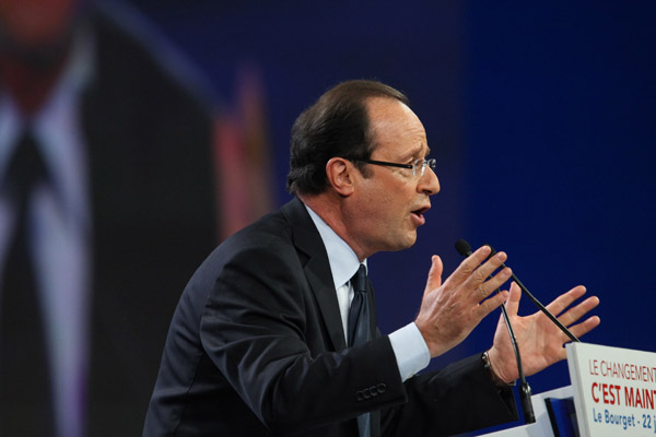 Premier grand meeting national de Franois Hollande (Parti Socialiste) - Présidentielles 2012