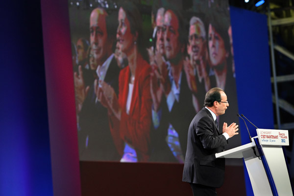 Premier grand meeting national de Franois Hollande (Parti Socialiste) - Présidentielles 2012