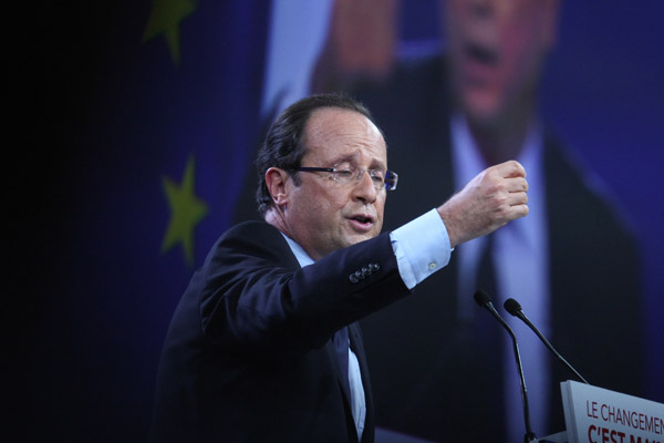 Premier grand meeting national de Franois Hollande (Parti Socialiste) - Présidentielles 2012